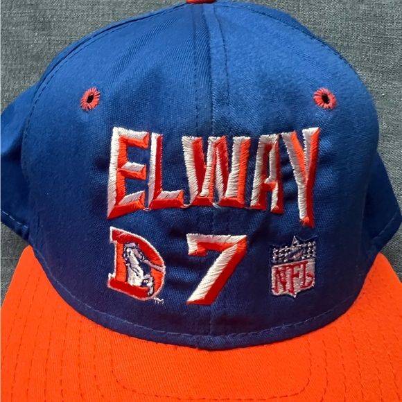 90’s Vintage AJD John Elway Denver Broncos SnapBack Hat - Picture 6 of 6